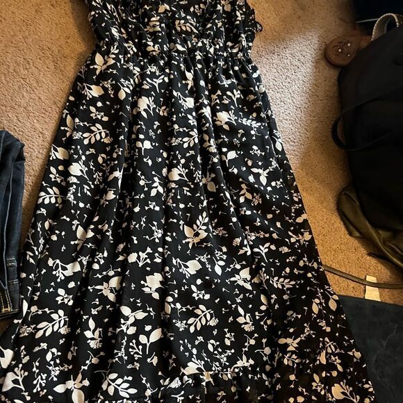 Converse black and white floral dress M - Picture 6 of 9
